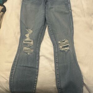 Good American skinny jeans distressed.  Size 14